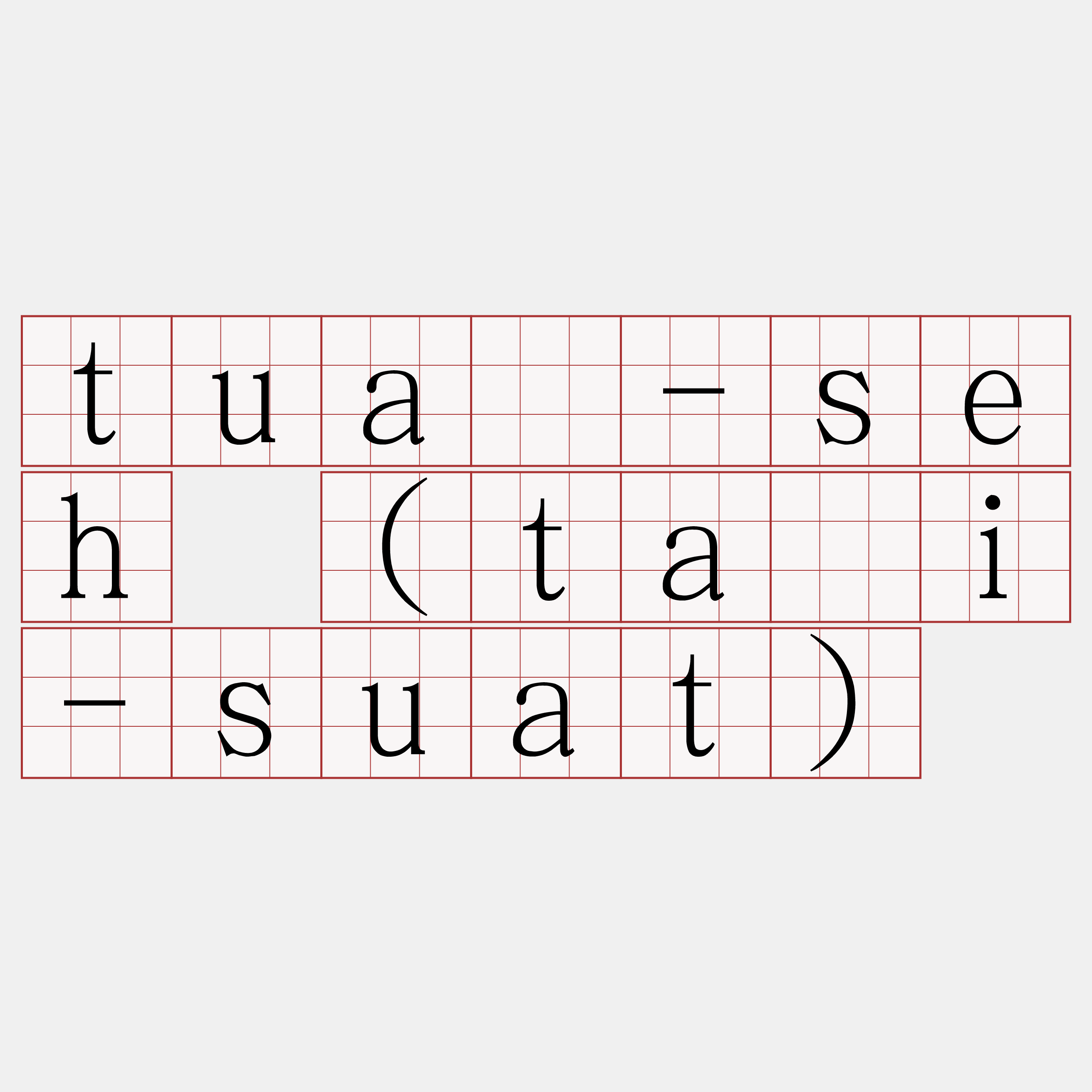 tuā-seh (tāi-suat)